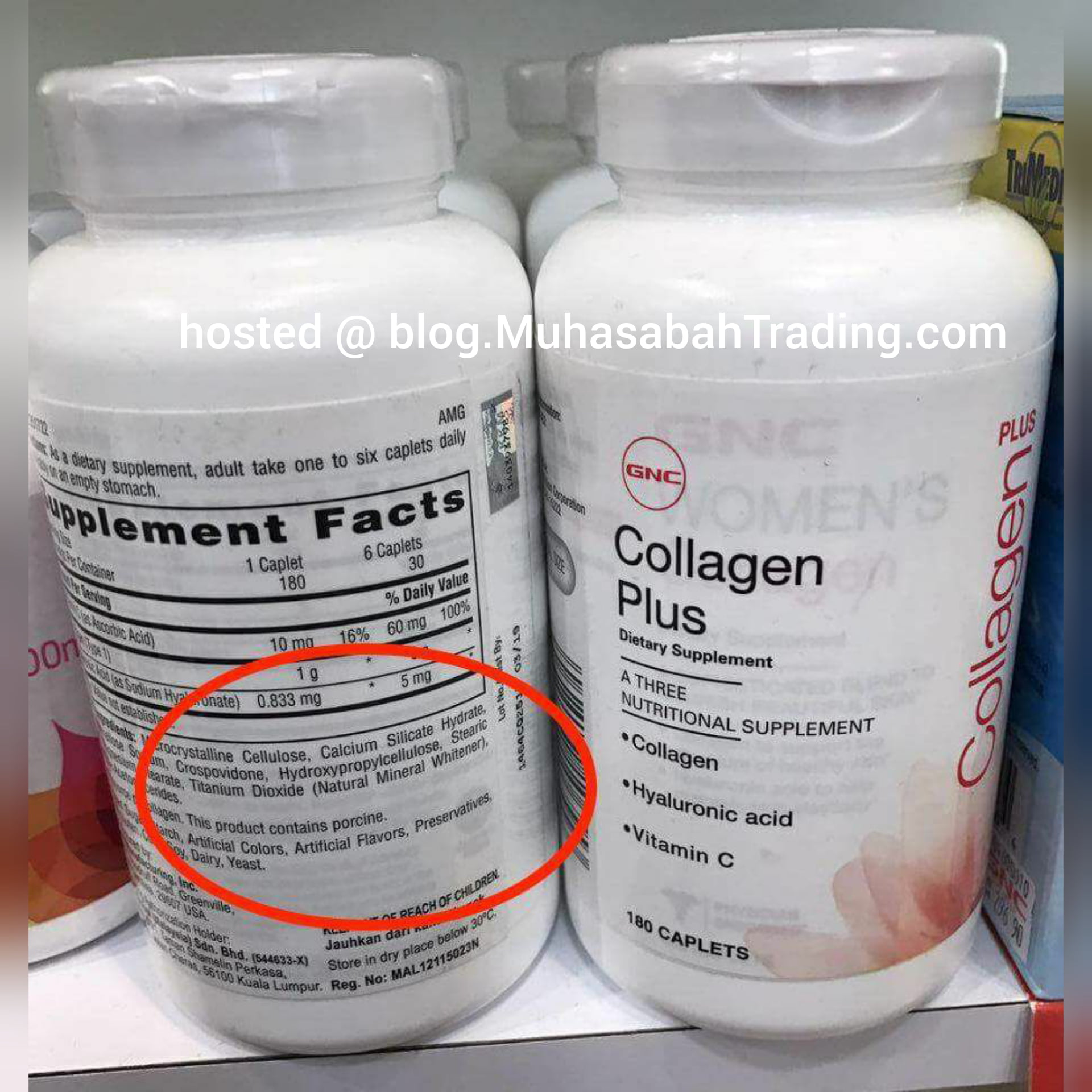 Porcine supplement ada babi collagen haram